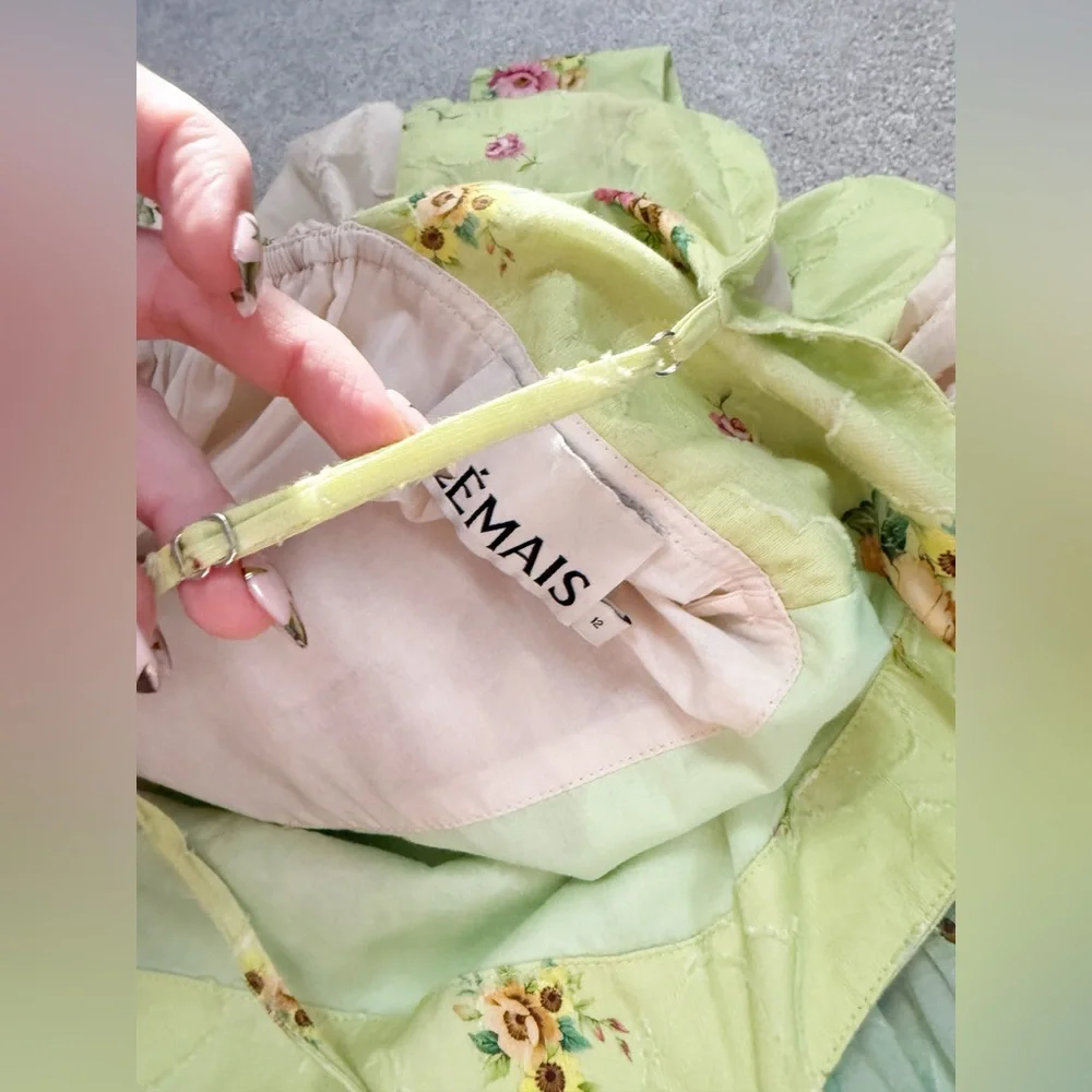 Alemais - Clementine Tiered Dress Multi Pastel Floral - size AUS 12 or US 8 - Picture 13 of 16